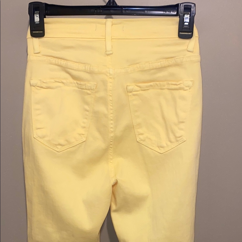 Fashion Nova Yellow Skinny Distressed Jeans - Picture 7 of 8